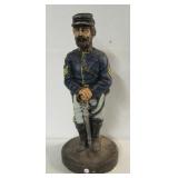 Union soldier statue. Measures 22" tall. Note: