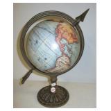 Globe Terrestre world globe on stand. Measures