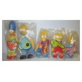 (5) Burger King Simpson dolls in original sealed