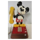 Vintage Mickey Mouse phone. Measures 16" tall.