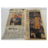 Lebron James High School newspaper articles from