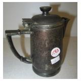 Vintage heavy silver plated creamer with hinged