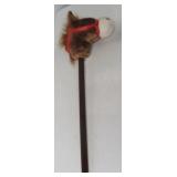 New talking horse on stick.
