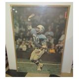 Rare 1969 Renselmar Corp. poster of Detroit Lion
