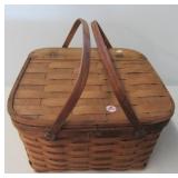 Vintage pie picnic basket.