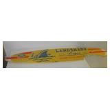Land Shark Lager wood surf board sign. Measures