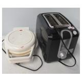 Black & Decker two slice toaster and a