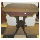 Antique hand made parlor table. Measures 29" h x
