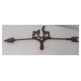 Deer metal weather vane top. Measures 10" high x