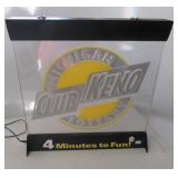 Light up Michigan Club Keno Lottery sign. Works.