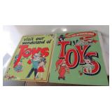 (2) Cardboard Toy Posters. Measure 28" x 22".