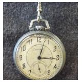 Vintage Waltham silver pocket watch. Works.