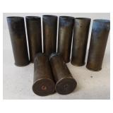 (8) Brass shell casings including (4) Parker 12