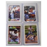 (4) Detroit Tigers signed baseball cards