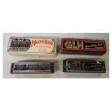 (2) Hohner harmonicas including Marine Band No.