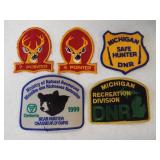 (5) Michigan hunting patches.