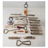 (23) Bottle openers including Budweiser, Meister
