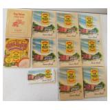 (9) Top Value stamp books. Some stamps inside.