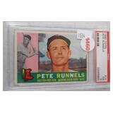 1960 Topps Pete Runnels baseball certified card.