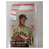 1953 Topps Jim Waugh certified baseball card. PSA