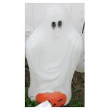 Ghost with pumpkin yard blow mold.