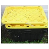 (3) 27 Gallon totes with lids.