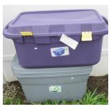 (4) 30 Gallon totes with lids.