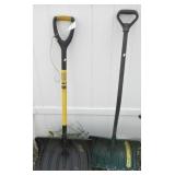 (2) Plastic snow shovels.