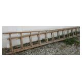 22 Ft. wood extension ladder.