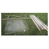 Heavy duty metal shelving rack. Has rust.