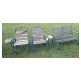 (2) Rocking lounge chairs and matching rocking