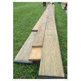 (10) Large beams including 2 x 10, 2 x 14 and 2 x
