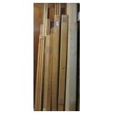 Group of poplar and other trim including tongue