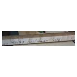 Oak railing cap. Measures approx. 9.5 Ft.