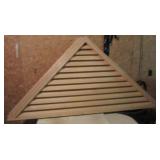 Triangle louvered wood barn vent. Measures 37"x