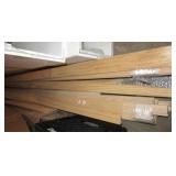 Group of solid wood trim including fluted, door,