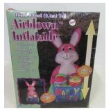 8 Ft. Airblown inflatable Happy Easter rabbit.