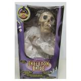 Animated skeleton bride in original box. Measures