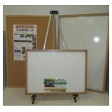 Large dry erase board with easel and small and
