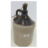 Vintage two tone jug with cork. Has chips.