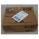 New in box Rubbermaid sanitary napkin receptacle.
