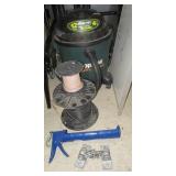 12 Gallon shop vac, misc. electrical wire on