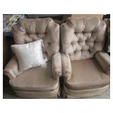 (2) Matching occasional chairs.