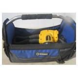 Kobalt hand tool bag with DeWalt light, (3) 12v.
