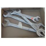 (5) Craftsman open ended wrenches.
