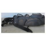 Burton golf bag with (9) RH clubs including
