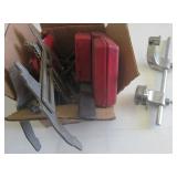 Drill bits, taps and dies, Ammco gauge, hub cap