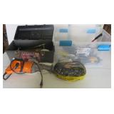 Tuff Box with wrenches, Allen wrenches, hack saw,
