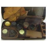 Vintage bottles containing stain, Rubbing fluid,
