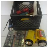 Large group of flashlights including Mini